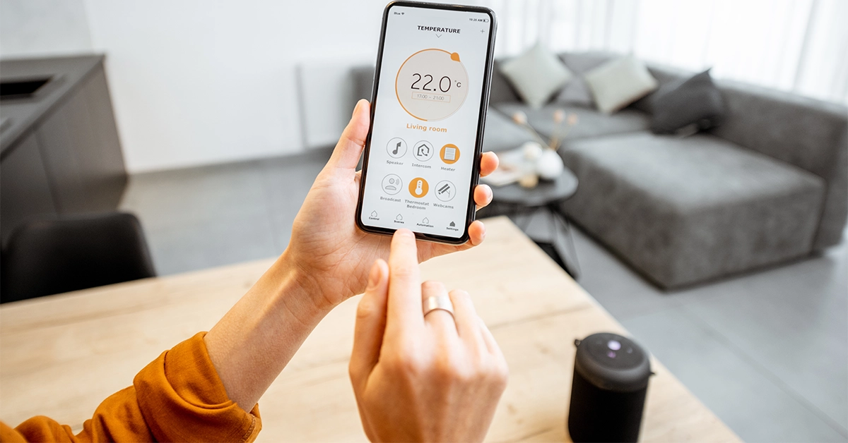 Install smart home thermostats and control home temperature from your smartphone 