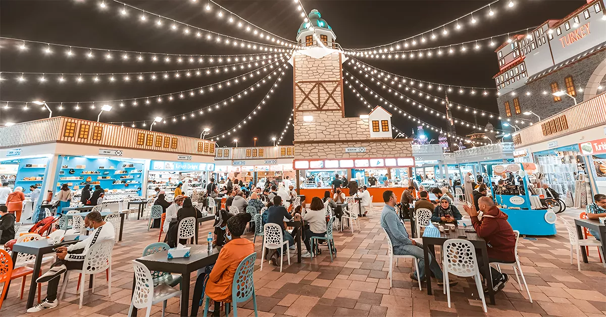 Food Street in Meena Bazaar Dubai