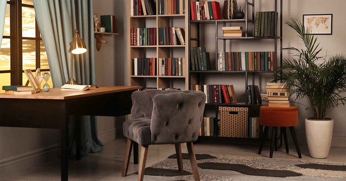 Cosy home library design ideas