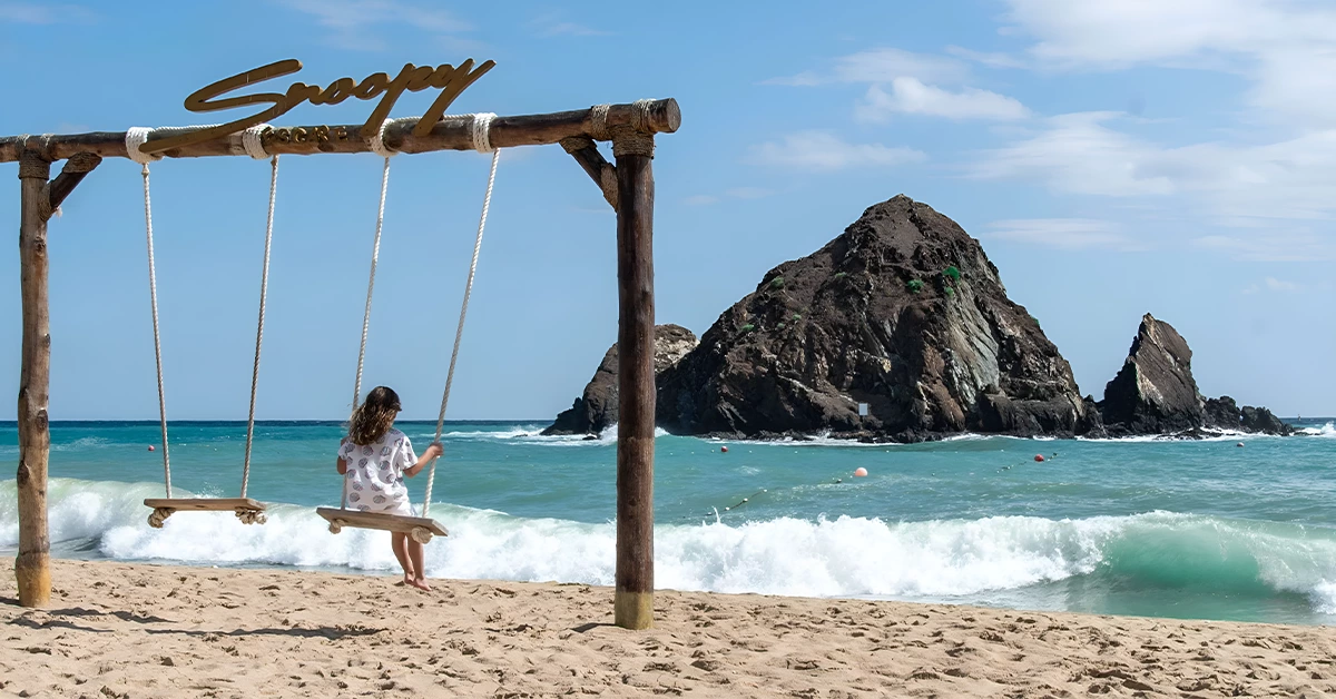Snoopy Island near Al Aqah Hotels