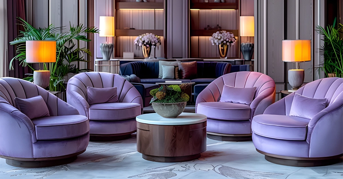 Elegant Living Room with Luxurious Furniture