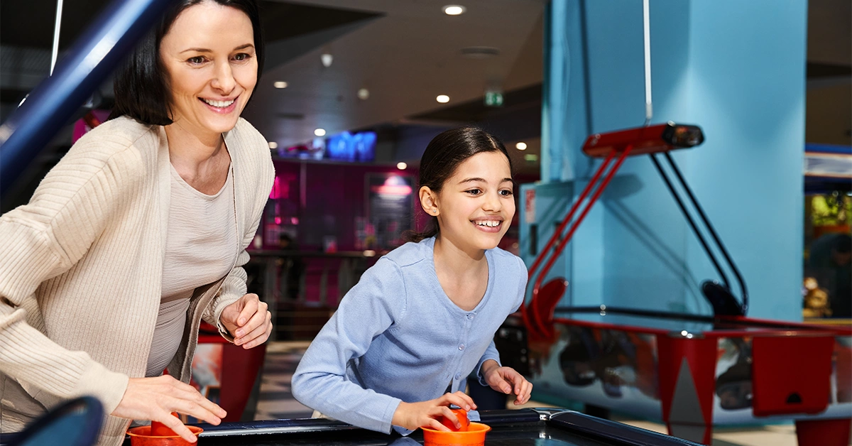 Families Having Fun in Al Jimi Mall