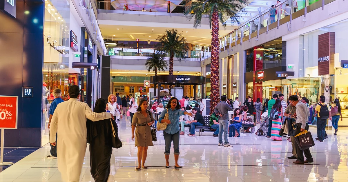 Vibrant Shopping Mall