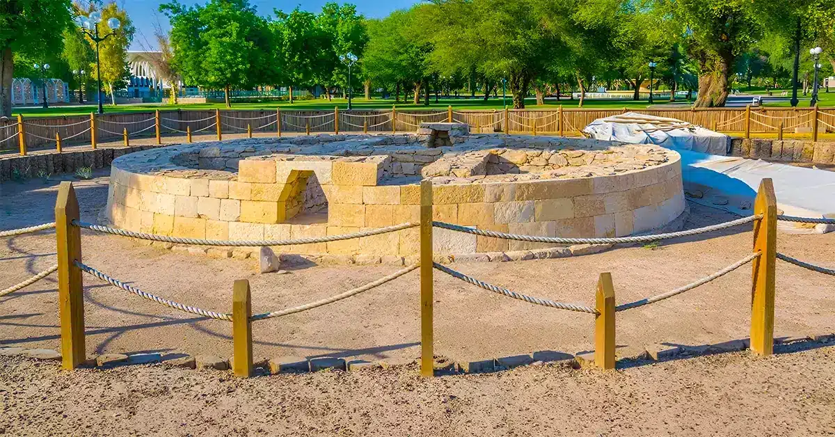 View of an ancient monument at Al Ain Hili Archaeological Park