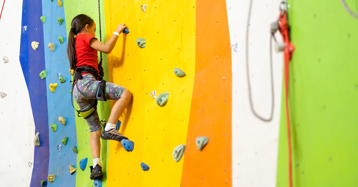 Climbing wall at India Club Dubai