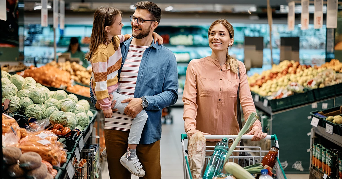 shopping at a supermarket in Tawam Al Ain