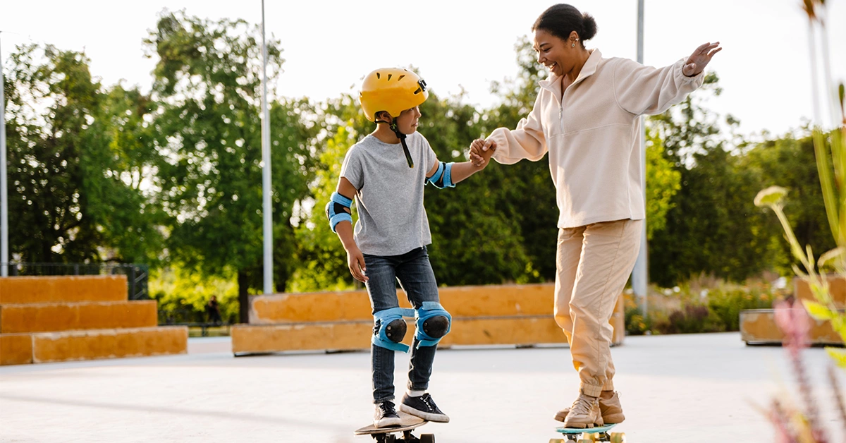 skateboarding in Dubai Hills Park
