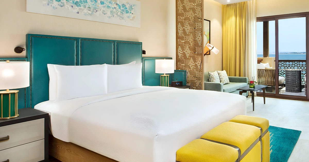 A room at Double Tree by Hilton Al Marjan Island hotel RAK