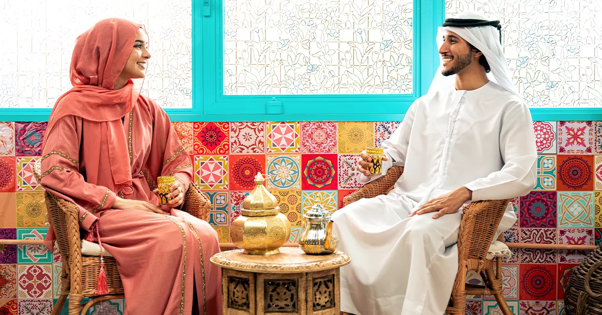 Couple Having Tea