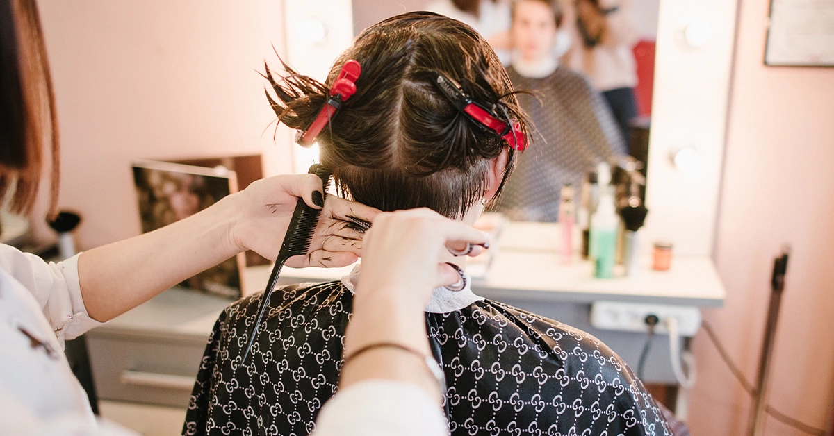 Haircut at a beauty salon in JLT