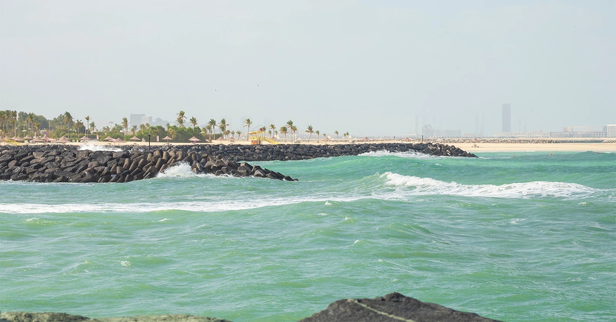 Al Khan beach near to Al Hazana