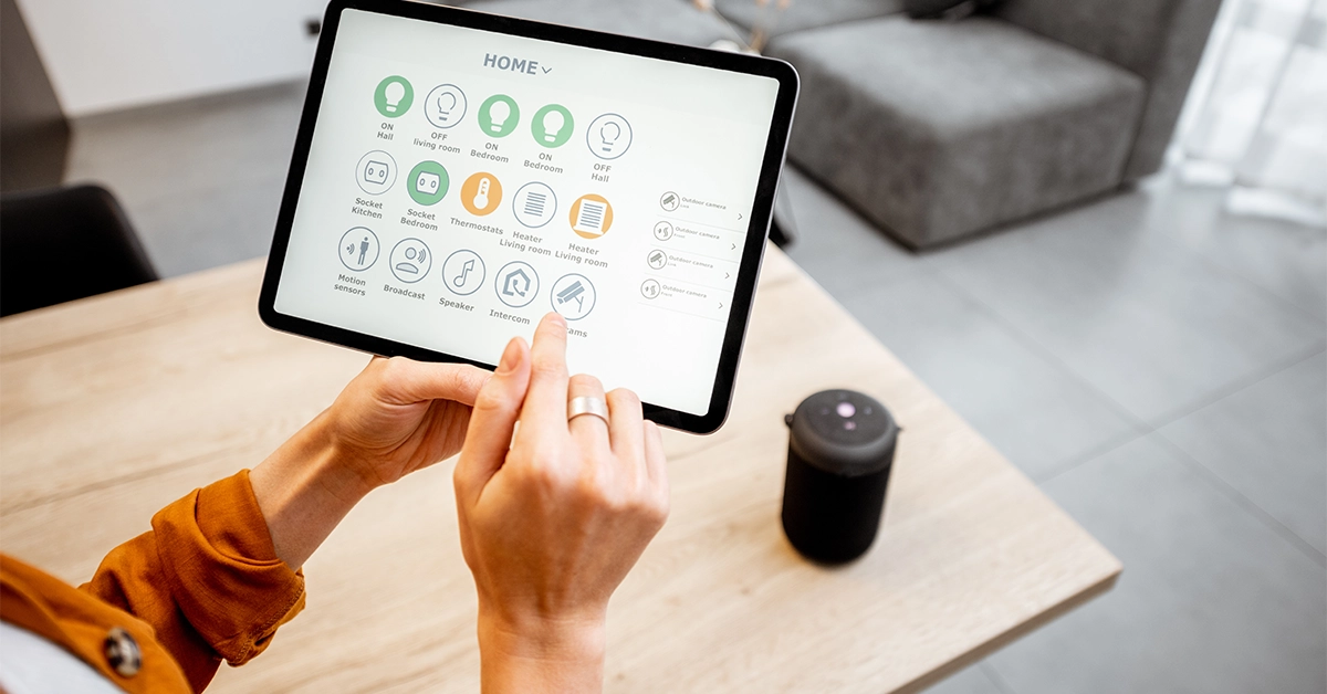 controlling smart home technology devices using a gadget 