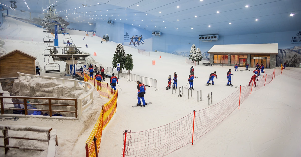 Snowy fun at Ski Dubai