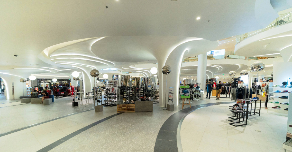 themed shopping mall interior in Dubai
