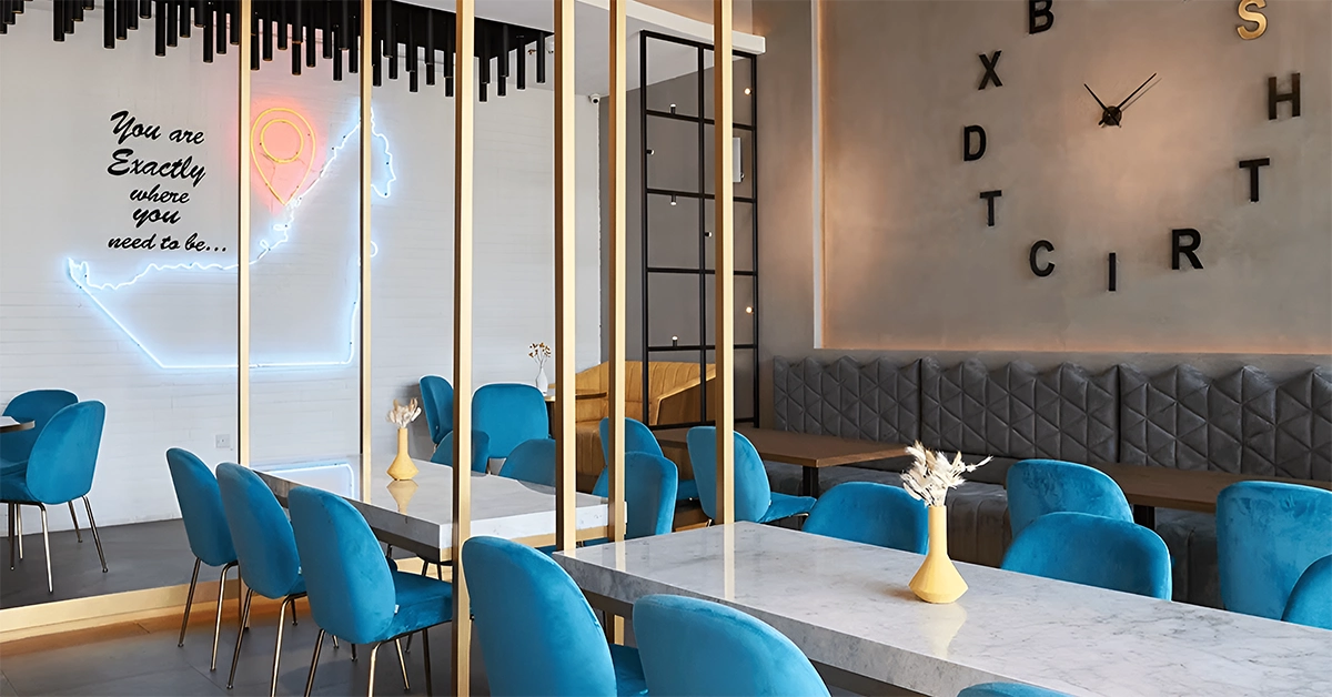 Ambience of Dishtrict Restaurant in Jumeirah