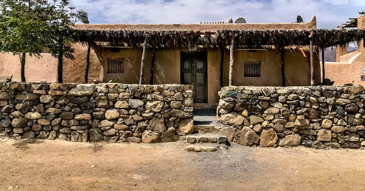 Ancient houses made using rocks 