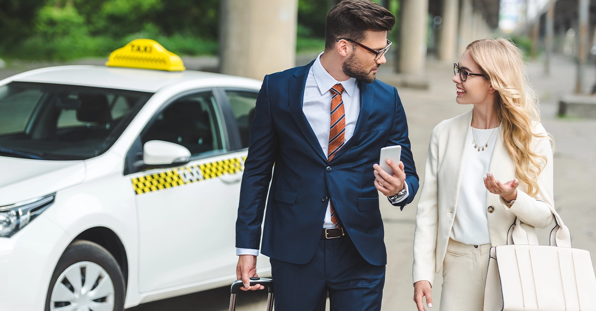 Couple Took Taxi Service