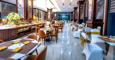 One of the indian restaurants in downtown Dubai