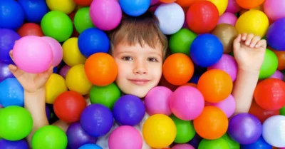 Kid playing at the Fun City