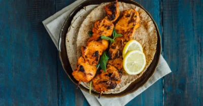 Chicken Kebabs with Chapati