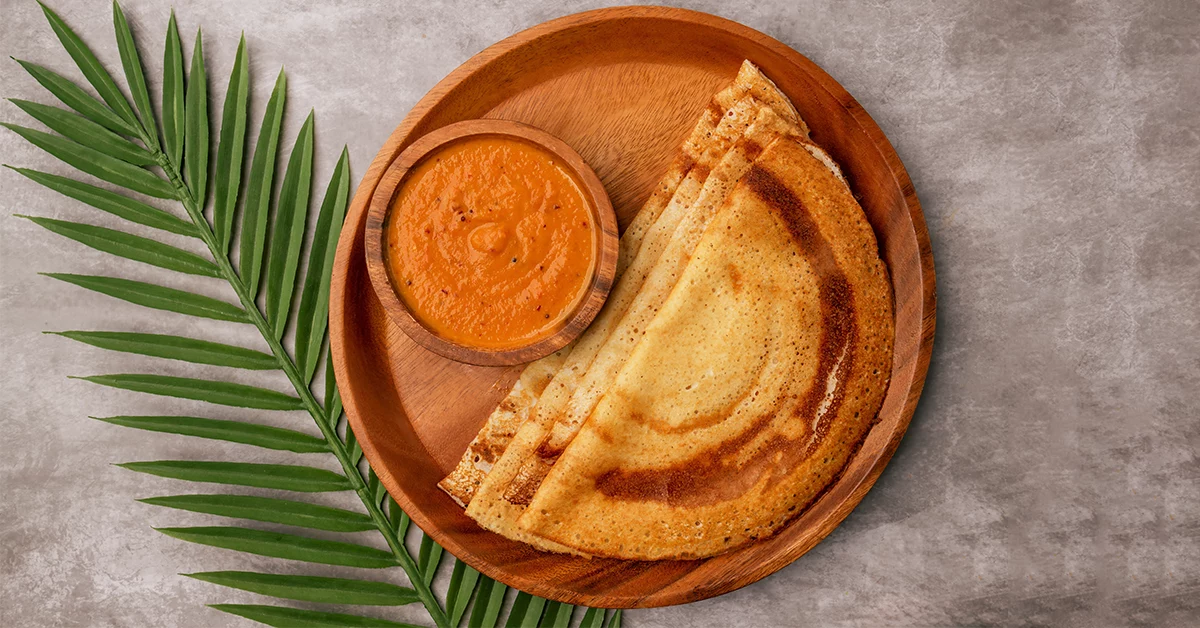 Masala Dosa served at Sasya Pure Veg Restaurant