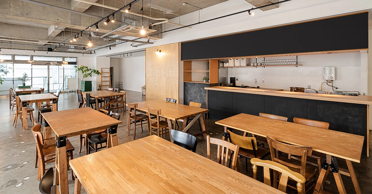Interior of a restaurant