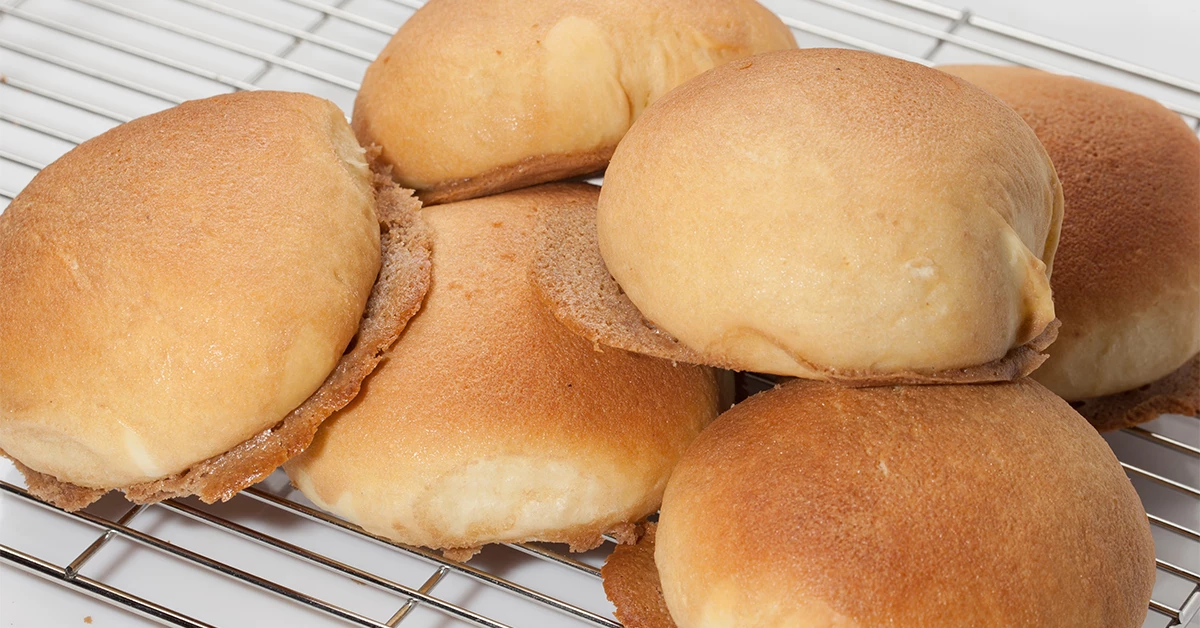 Freshly baked papparoti buns