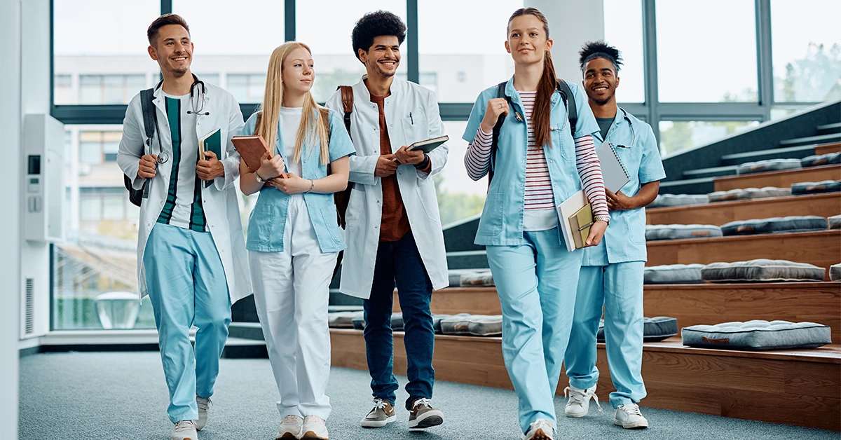 Medical students performing CPR
