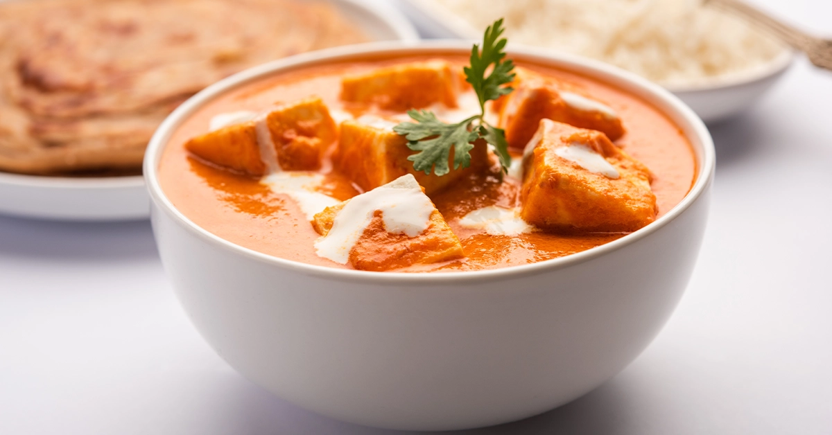 Paneer butter masala served at Mausam, an Indian restaurant in Downtown Dubai