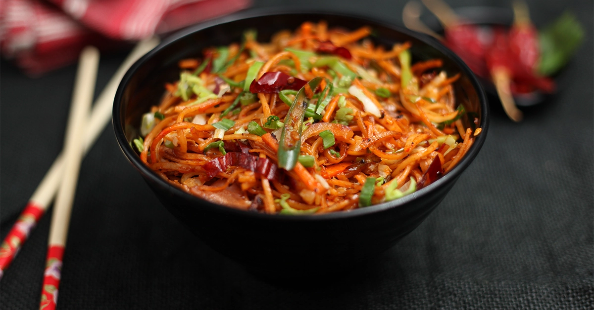 Noodles Veg served at  Malabar Thattukada Madina Mall Restaurant