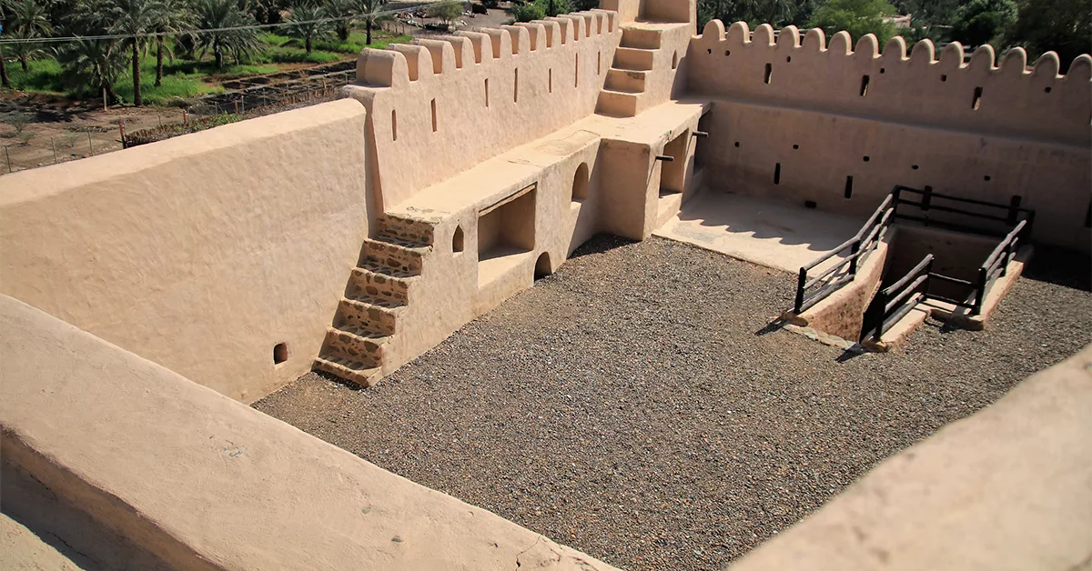 Spacious terraces once served as guarding points