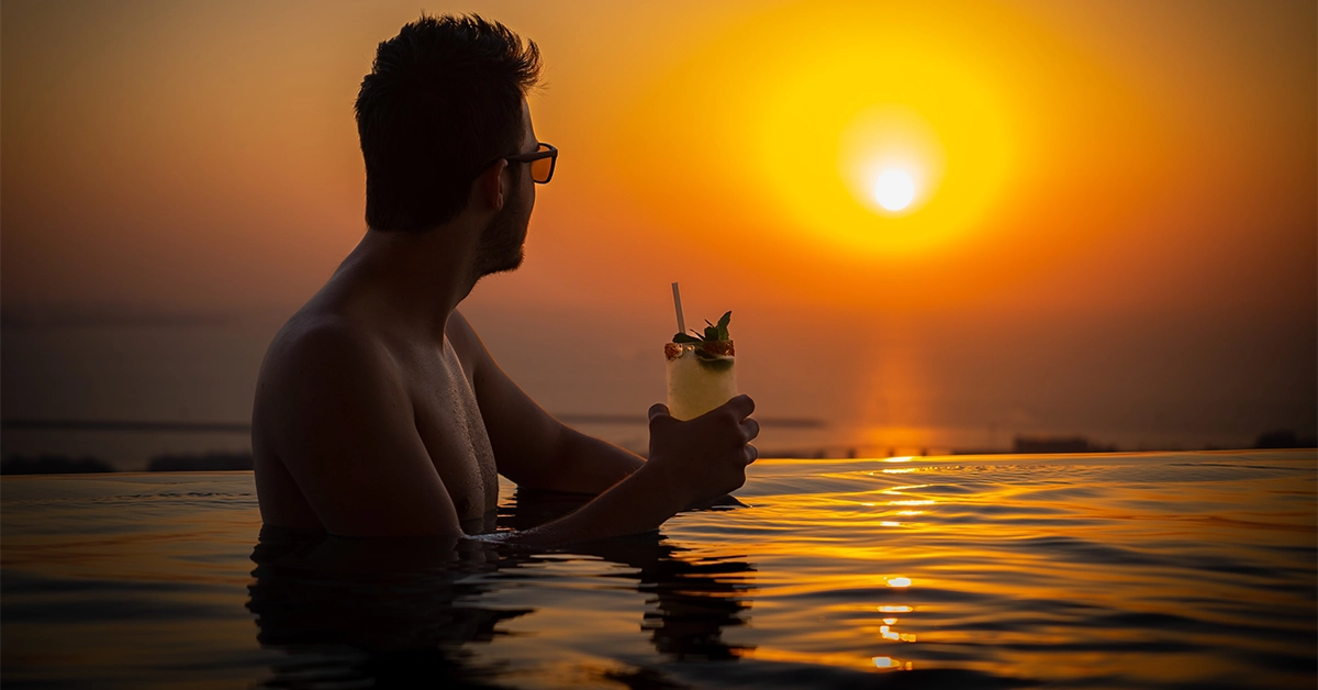 Sunset at Aura Skypool Dubai