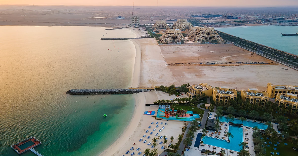 Stunning seafront view of Al Marjan Island