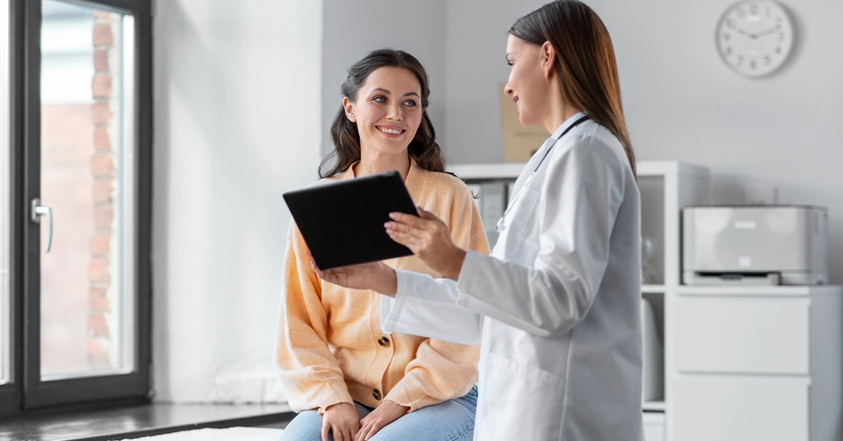 Doctor Advising a Patient at Ajman Speciality Hospital