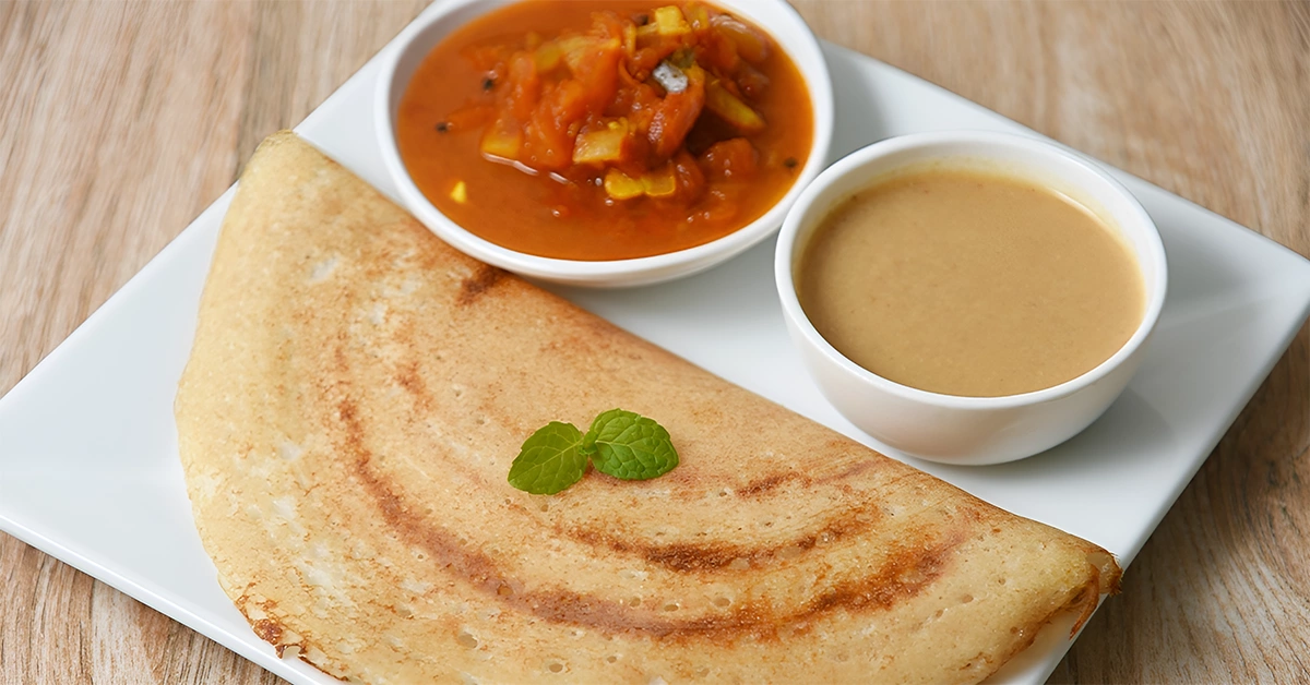 Delicious Dosa on a Plate