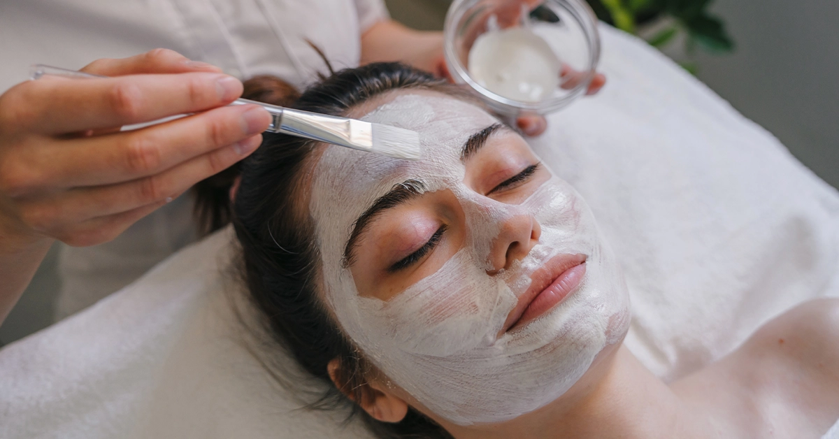 Woman Getting Facial
