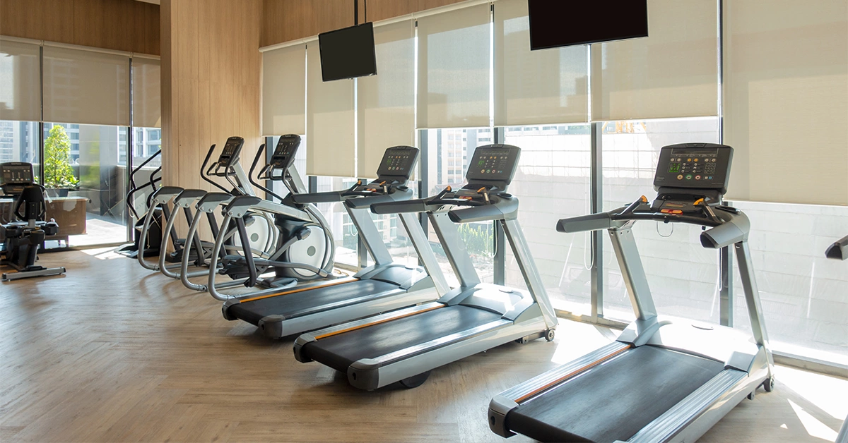 A fitness centre at The Grand Avenue Sharjah