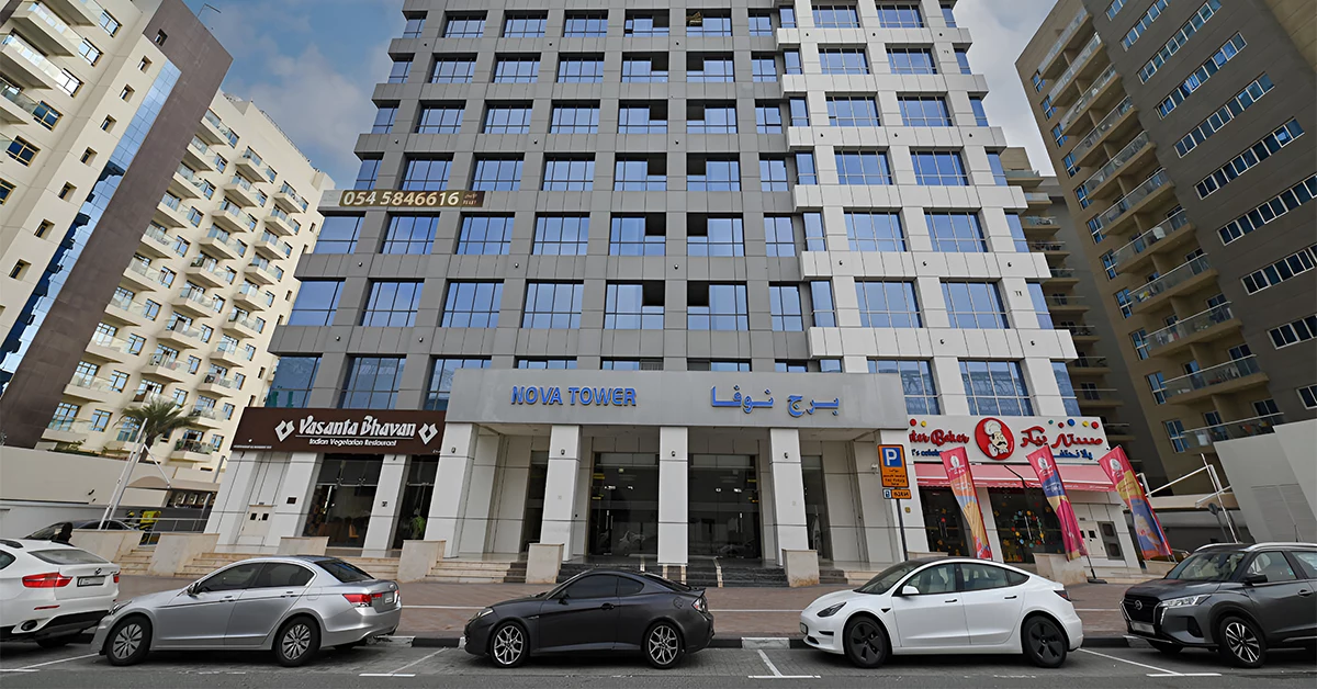 Nova Tower is a 12-storey residential tower in Dubai