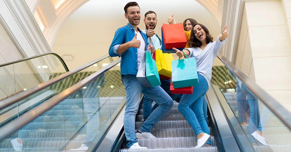 People Enjoying Shopping