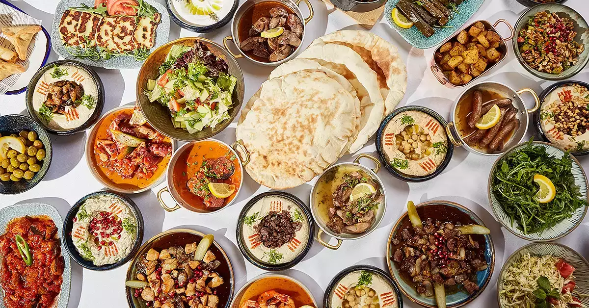 Lebanese cuisines served at Zayzafoon