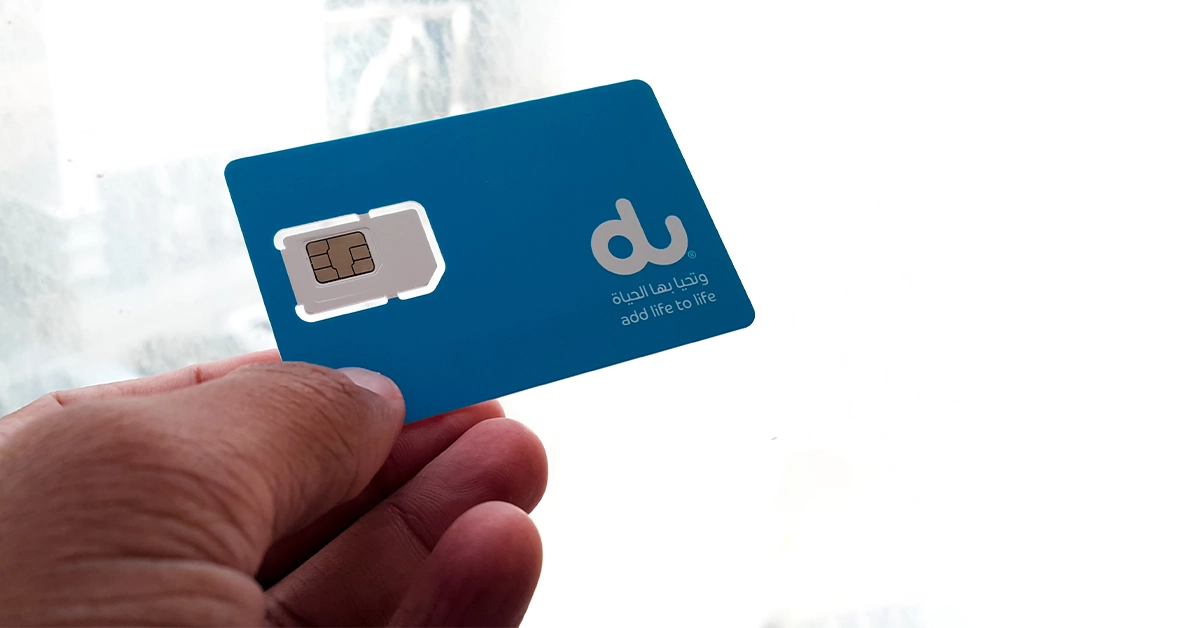 Setting up a du SIM card is easier than you think 