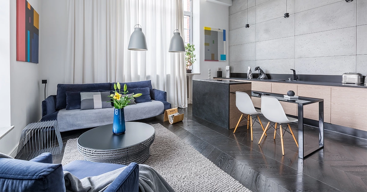A modern and well-designed studio for rent