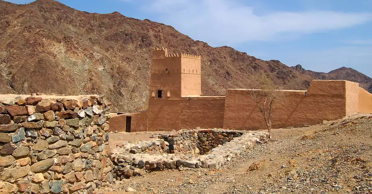 Ancient interior of Al Hayl Fort 