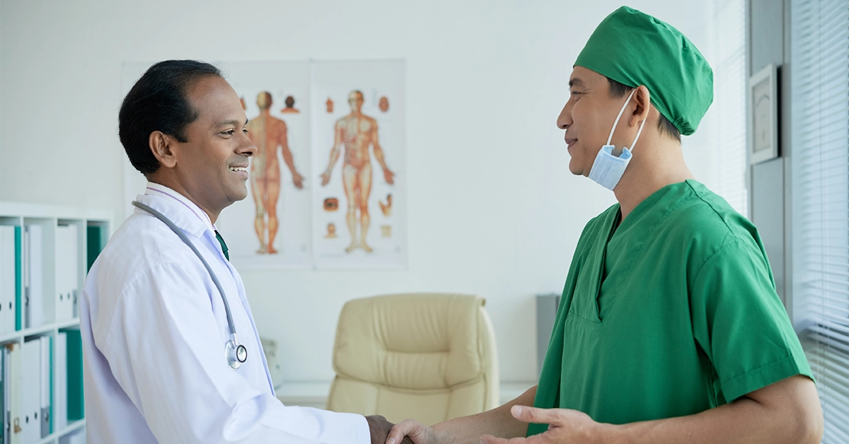  A surgeon meeting a chief physician