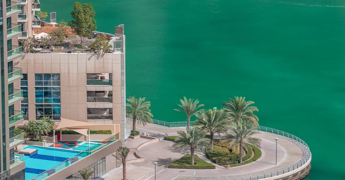 Waterfront Promenade at al fahid island