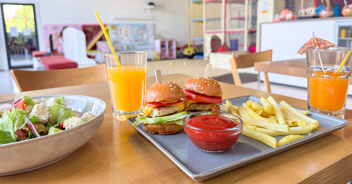 Delicious meal at Orange cafe of orange wheels
