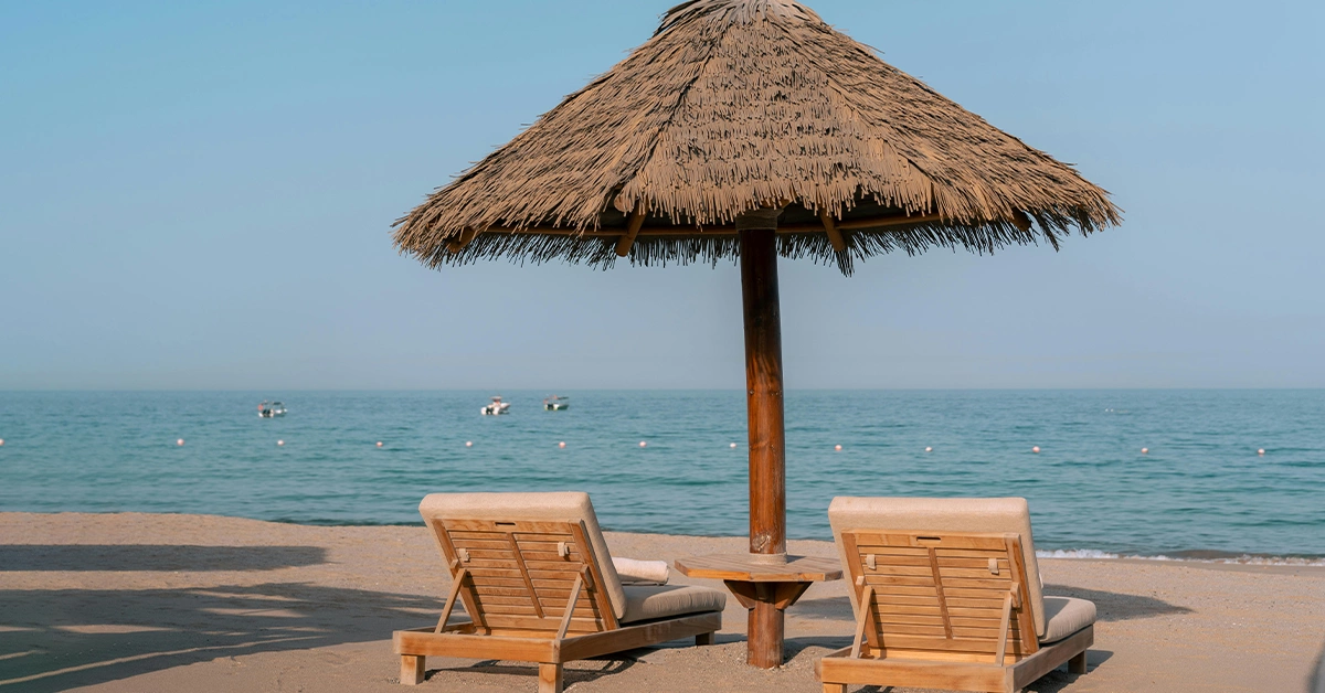 A relaxing beach view 