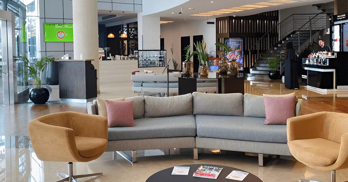Lobby at Holiday Inn Abu Dhabi by IHG near Mussafah