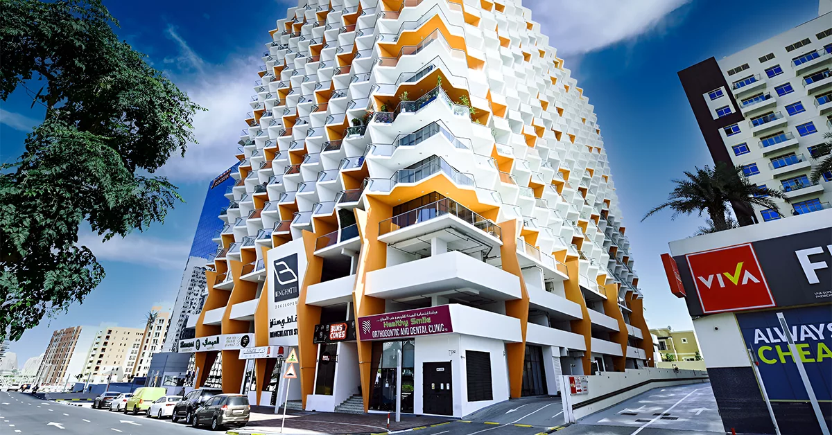 Stunning architecture of Binghatti Stars building
