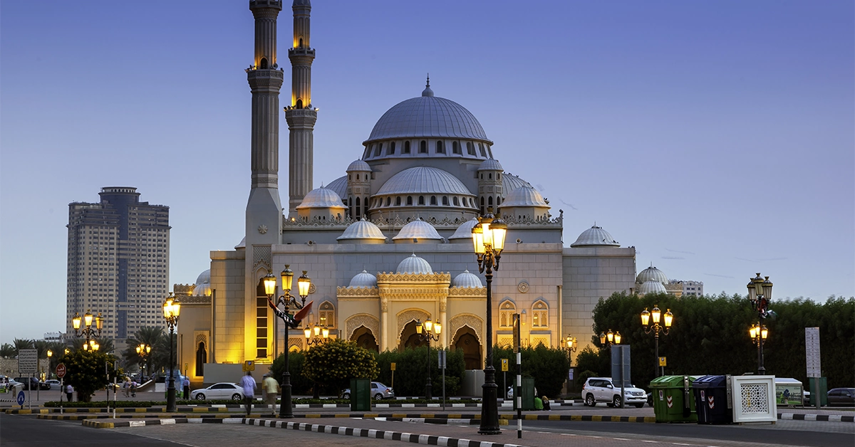 Al Noor Mosque at Buhaira Sharjah